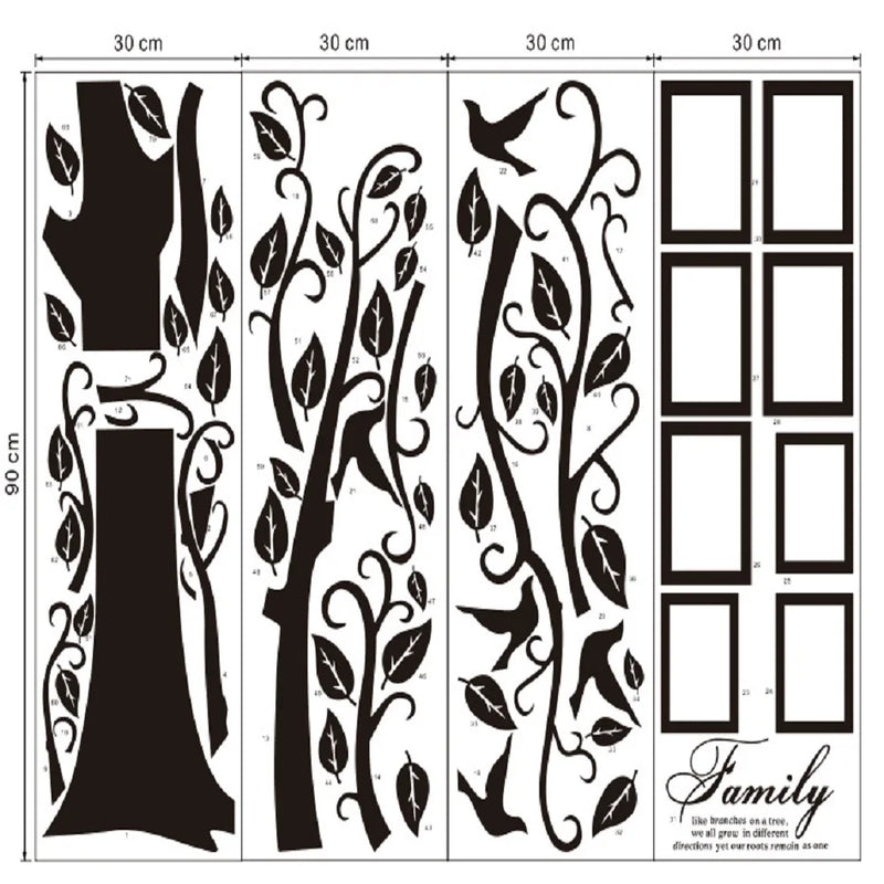 Tree PVC Wall Decals/Adhesive  Stickers