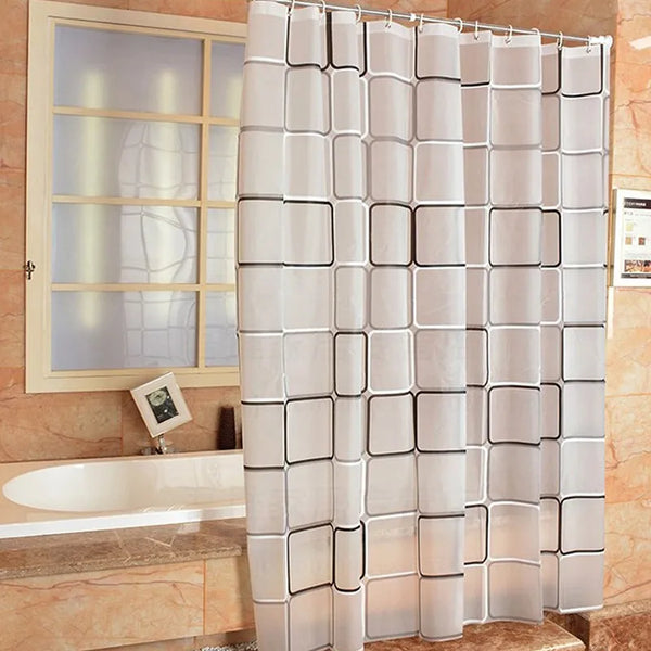 Bathroom Transparent Shower curtain